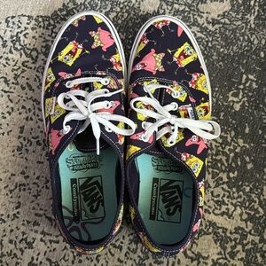 Vans X SpongeBob Comfy Cush Unisex Multicolor Off The Wall Lace Up M8.5 W10